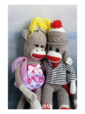 Sock Monkey Couple Posters