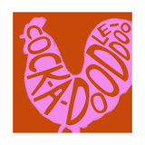 Pink Rooster Print