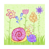 Snail Family in Garden Art