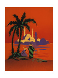 Middle Easterners at Waterfront Posters