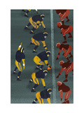 Quarterback in Football Game Posters