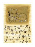 Bear Shepherd and Lamb Láminas