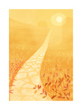 Golden Path in Sunlight Affiches