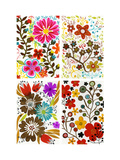 Four Floral Designs Láminas Four Floral Designs Láminas