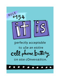 Cell Phone Rule Prints