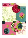 Circle and Square Floral Mix Prints