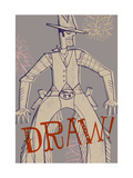 Cowboy Draw Kunstdrucke