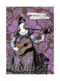 Victorian Woman Playing Guitar Láminas