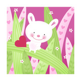 Mouse Critter with Leaves and Heart Prints