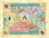 The Wizard of Oz: Glitter Map ポスター The Wizard of Oz: Glitter Map ポスター