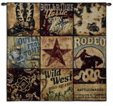 Cowboy Collage Wall Tapestry