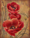 Poppy Passion I Posters by Elaine Vollherbst-Lane
