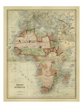 Antique Map of Africa Giclee Print by Alvin Johnson