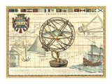 Nautical Map I Giclee-vedos tekijänä Vision Studio Nautical Map I Giclee-vedos tekijänä Vision Studio