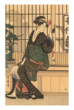 Japanese Woodblock, Lady's Portrait Prints