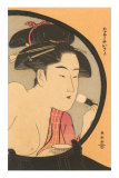 Japanese Woodblock, Woman at Toilette Posters