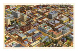 Aerial View, South Bend, Indiana Posters