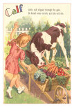 Calf, Little Girl with Vegetable Cart Prints