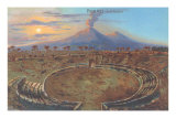 Amphitheater at Pompeii Affiches