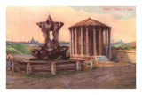 Temple of Vesta in Rome Posters