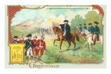 4th of July, George Washington and Cornwallis Print