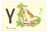 Y is for Yacht Poster
