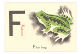 F is for Frog Posters