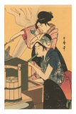 Japanese Woodblock, Cooking Prints