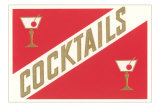 Cocktails, Gibsons Poster