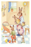 Rabbits at Home Posters