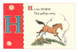 H is for Horse Poster