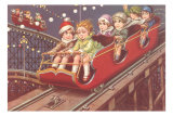 Kids on Roller Coaster Print