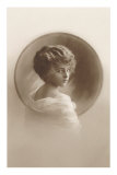 Girl with Marcelled Hair in Cameo Póster