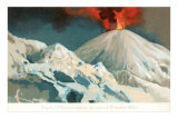 Mt. Vesuvius Erupting, Italy, 1895 Photo