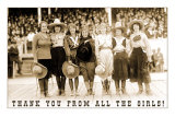 Thank You from all the Girls, Cowgirls Posters