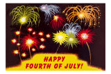 Happy Fourth of July, Fireworks Posters