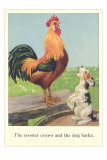 Rooster Crows and Dog Barks Posters