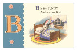 B is for Bunny Affiches