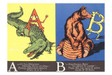 Alligator and Bear Poster
