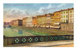 Arno Riverside, Florence, Italy Posters