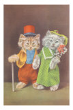 Dressed Kittens on the Town Poster