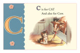 C is for Cat and also for Cow Posters