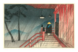 Japanese House in the Rain Prints