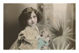 Vamp Girl with Doll Posters