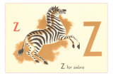 Z is for Zebra Posters