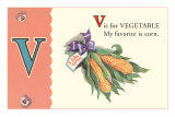 V is for Vegetable Posters