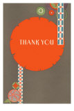 Thank You, Orange Circle Print