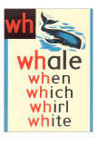 WH for Whale Posters