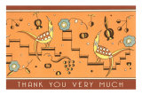 Thank You Very Much, Geometric Birds Prints