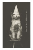 Cat in Dunce Cap Prints